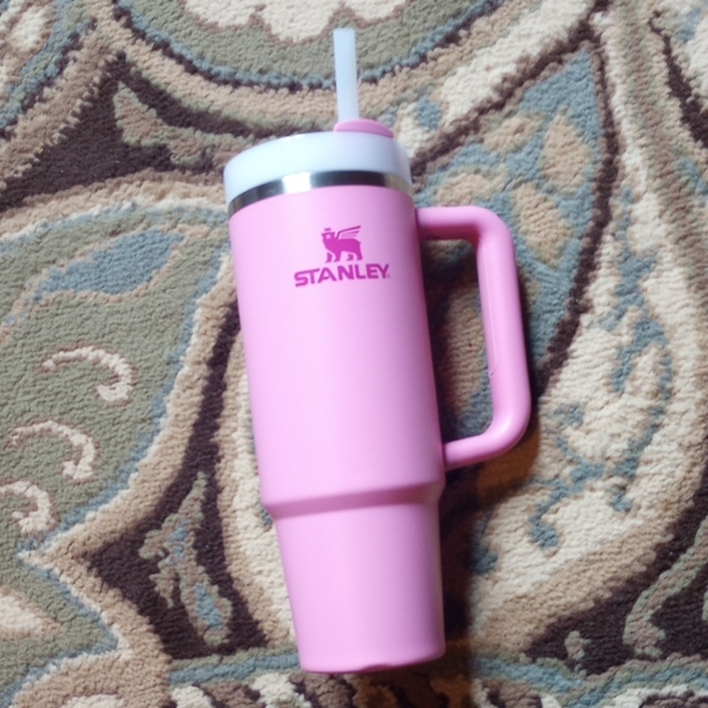 Stanley Pink Travel Mug with Handle